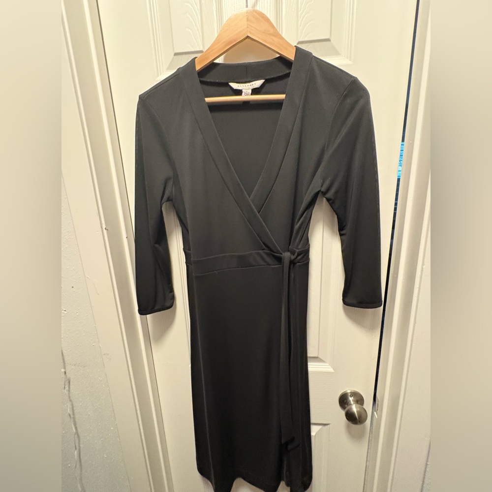 Allegory Black Wrap Dress